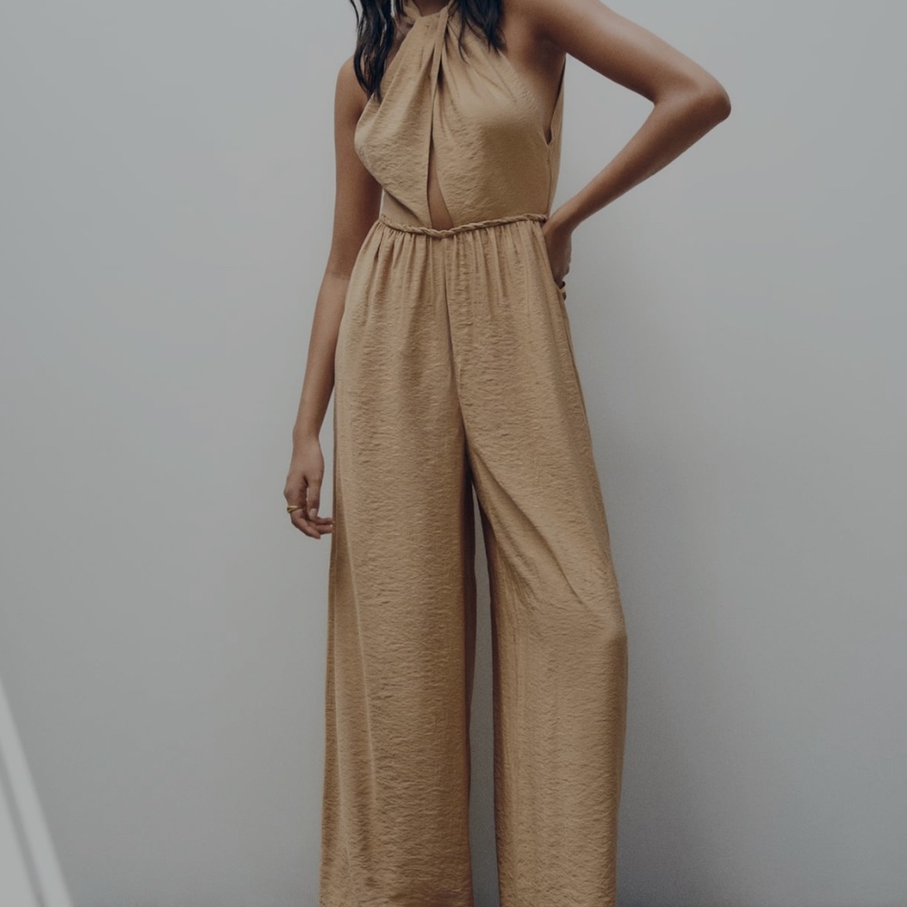 Single 🔥Zara limited edition braided style stylish jumpsuit - Picture 1 of 8